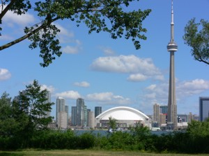 Toronto skyline from Island